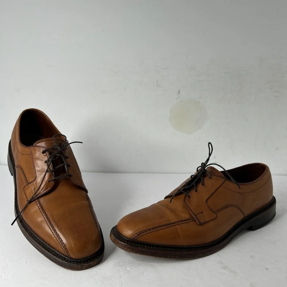 Allen Edmonds‎ 5924 Hillcrest Brown Leather Dress Shoes Men's US 9 D Bicycle Toe